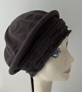 NWT Parkhurst Cotton Knit Pointelle Beret Hat • GRAY • Style 30014 SUNGUARD