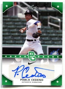 2015 LEAF PERFECT GAME NATIONAL SHOWCASE PABLO CEDENO AUTOGRAPH SERIAL 10/10 - Picture 1 of 1