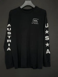 GLOCK Graphic logo black long sleeve t-shirt nicely broken-in - Picture 1 of 9