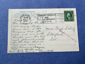 1923 MINNEAPOLIS MN STATE FAIR NW DAIRY EXPO SLOGAN! +MISSENT SAN JOSE IL AUX! - Bild 1 von 3