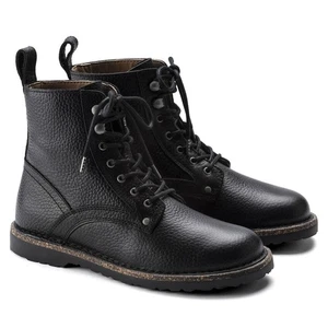 BIRKENSTOCK BRYSON DAMENSTIEFEL AUS GEPRÄGTEM LEDER MIT SCHNÜRSENKEL SCHWARZ - Imagen 1 de 3