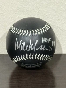 JSA Mike Mussina Signed Black Hall of Fame Baseball w/Inscr “HOF ‘19” Rare - Picture 1 of 4