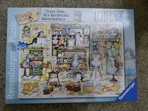 NEU Ravensburger Crazy Cats Mrs Hardwick Kurzwaren Puzzle 1000 Stck. - Bild 1 von 1