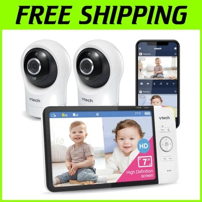 Monitor de bebé con sonidos relajantes, zoom 10X, detección de movimiento Foto 1 de 4