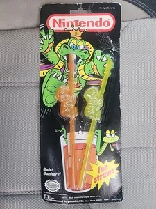 Vintage 1989 Nintendo Fun Straws Mario Bros Diamond Toymakers New in Package - Picture 1 of 5