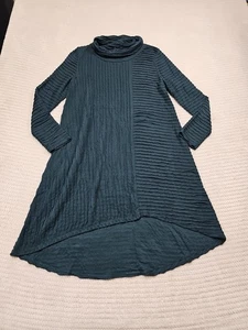 Chalet Et Ceci Dress Womens Small Textured Cowl Neck Hi Low Hem - Picture 1 of 7
