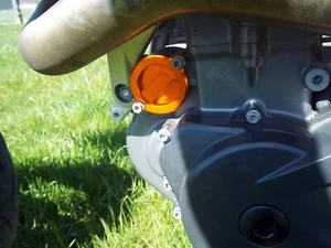 Tapa de filtro de aceite naranja adecuada para KTM 690 SMC R Enduro Duke 1290 Super Duke - Imagen 1 de 3