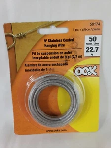OOK 50174 Framers Professional Coated Hanging Wire, 9', 50 lbs (D1) - Picture 1 of 2