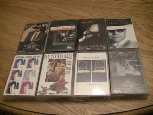 Elton John 8 Kassetten Lot: Greatest Hits Band 1 und 2, Duette, Lederjacken - Bild 1 von 11