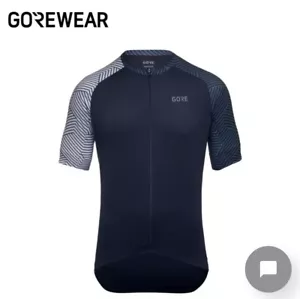 100164 Gore Gor-Tex L Blue/white C5 Cycling Jersey SHI Incl. - Picture 1 of 3
