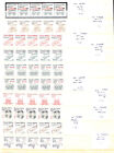 United States Stamp Collection 18 Pages In Stockbook, Mint Plate # Strips (Bd)