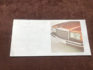 Original Mercedes Benz Prospekt 1979 cupé sedán descapotable 550 SLC 600 450SL - Imagen 1 de 6