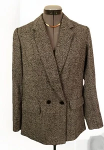 Blazer Express Tweed Talla XS Pkts Cuello Muesca Pit To Pit 19” L 28” Mujer - Imagen 1 de 17