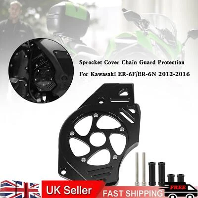 Protector de cadena con cubierta de piñón para Kawasaki Ninja Vulcan 650 ER-6N negro - Imagen 1 de 4