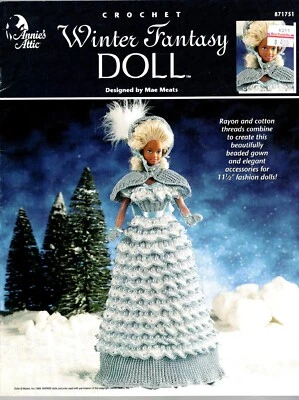 Winter Fantasy Doll Crochet Booklet Annies's Attic 871751 - Image 1 of 2