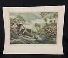 "Antique 20th Engraving, Robert Denys Print ""Towards the Meadow""