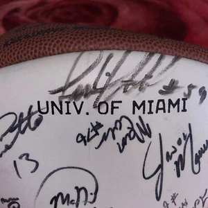University of Miami Signed Football Hurricanes 1991 NCAA National Championships - Picture 1 of 11
