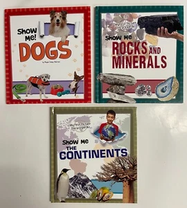 Show Me Rocks & Minerals Dogs & The Continents Pack of 3 Books Age 4-8 New!! - Picture 1 of 4