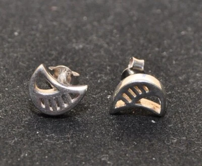 Orecchini Donna  mezzaluna Argento 925 farfallina - Immagine 1 di 4