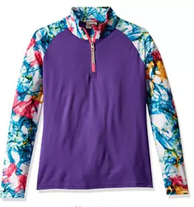 Camisa Spyder Niñas Superficie Cremallera Cuello en T Capa Media Talla XL (18) - Imagen 1 de 2