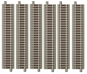 ROCO Geoline 61110 -H0-Straight track 200 mm long -Standard length -6 Units- NEW - Foto 1 di 2