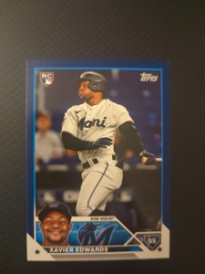 2023 Topps Update Xavier Edwards Royal Blue Parallel Rookie Card #US296