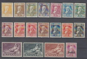 SPAIN (1930) NEW SERIES COMPLETE WITHOUT FIXED MNH -EDIFIL 499/16 GOYA - Picture 1 of 1