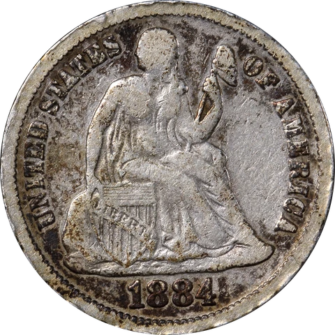 1884-P Seated Liberty Dime Great Deals From The Executive Coin Company Cover