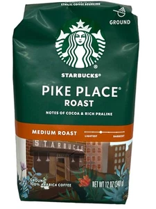 Starbucks Pike Place Roast Ground Coffee 12 oz - Picture 1 of 1