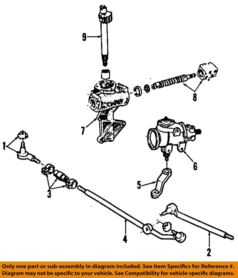 Оригинальный конец анкерного стержня рулевого механизма FORD 84-86 Bronco EOTZ3A131D - Изображение 1 из 1