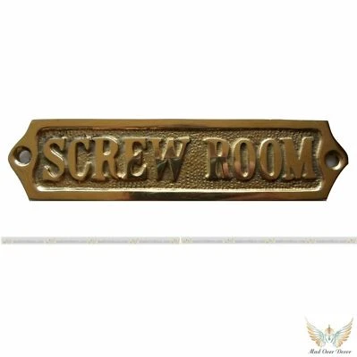 Nautical Engraved Screw Room Door Sign Wall Plaque Sign Lot of 100 Unit - Image 1 of 3