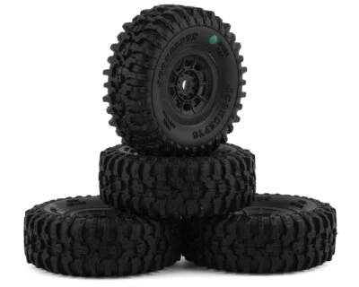 JConcepts Tusk grün 1.0 Reifen auf Hazar Felgen für SCX24 JCO4023-3294  - Bild 1 von 3