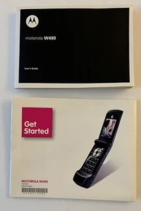 Motorola W490 T-Mobile téléphone à clapet guide de l'utilisateur et brochure de démarrage - Photo 1 sur 7