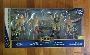 WWE Flair Windham Tully Four Horsemen autografo firmato figure set wrestling WWF - Foto 1 di 6