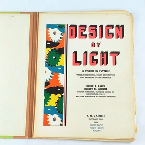 Design by Light 98 Studies in Pattern 1939 Merle Raber Portfolio Color COMPLETE - Picture 1 of 8