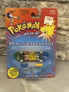 90s X-Concepts Nintendo Pokémon Pikachu Mini Skateboard Fingerboard Neu #HZ-A - Bild 1 von 3