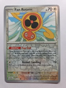 Fan Rotom Reverse Holo 085/131 Prismatic Evolutions Nm Pokemon - Picture 1 of 2