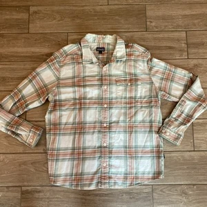 Patagonia Men Large Stripes Flannel Button Up Shirt - Picture 1 of 7