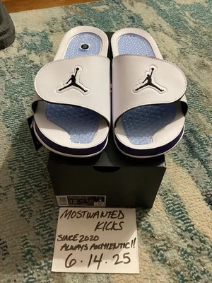 DS 2025 Nike Air Jordan Hydro Retro 5 Nuevo Esmeralda Uva Hielo Negro Para hombres Talla 12” Foto 1 de 4