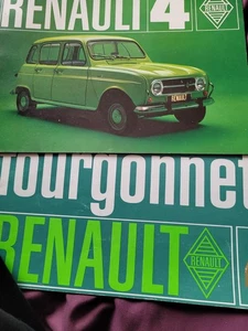 Renault 4 Fourgonnette Van Prospekt um 1967, und 4 Auto Prospekt. - Bild 1 von 5