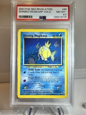 PSA 8.5 Shining Magikarp Neo Revelation Holo         LOW POP - Image 1 of 2