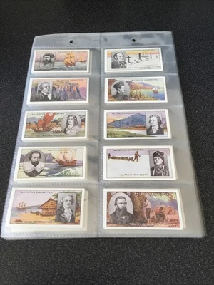 SMITH - FAMOUS EXPLORERS - FULL SET OF 50 CARDS - REPRODUCTION - RED PRINT  VGC - Image 1 of 4