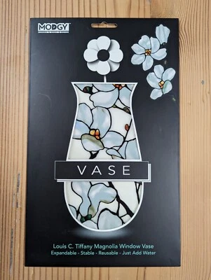 Nuevo jarrón expandible moderno - jarrón ventana Tiffany Magnolia 10,7" X 6,75" Foto 1 de 2