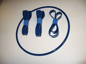 3 BLUE MAX BAND SAW TIRES AND ROUND DRIVE BELT FOR BUSY BEE B 324 BAND SAW - Picture 1 of 3