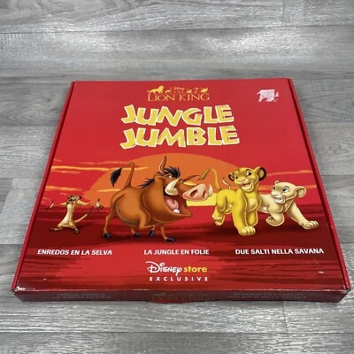 RARE DISNEY STORE THE LION KING "JUNGLE JUMBLE" TWISTER TYPE BOXED GAME - Image 1 of 2