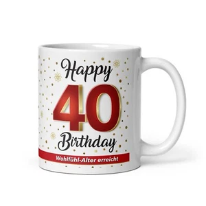 40. Geburtstag Kaffeetasse Geschenk – Lustige Tasse mit Spruch Geschenkidee - Bild 1 von 4