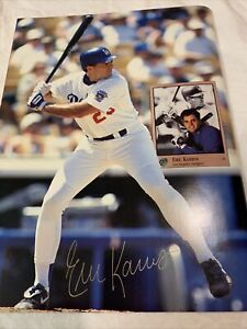 Eric Karros Signed Autograph Signed  Baseball Card Monthly Magazine December 92