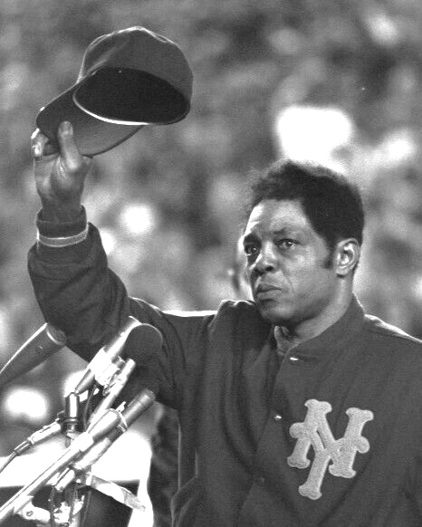 WILLIE MAYS Retires Circa 1973 8x10 Glossy Retro Oldie - Image 1 of 4