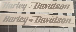 set of 2 Harley Dson saddlebag decals whith cvo logo 16''x2'' request a color!! 