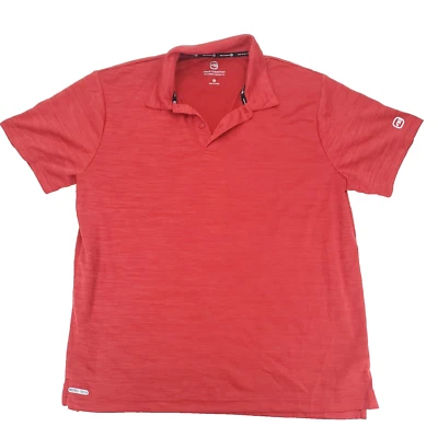 Free Country Polo Shirt Mens Large Red Ultimate Comfort Golf Short Sleeve - Image 1 of 4
